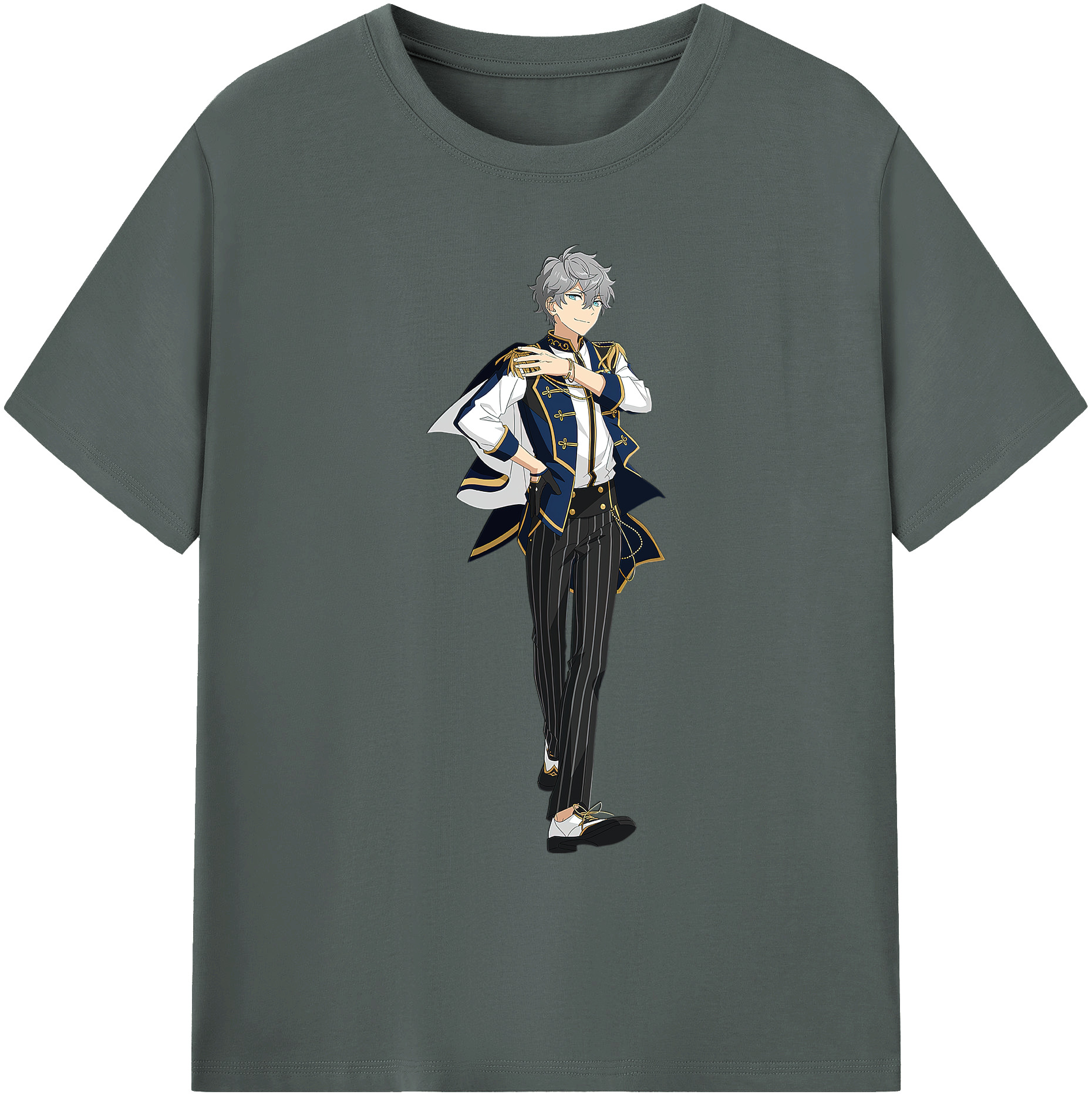 （画像用） あんさんぶるスターズ! Ensemble Stars 綿100％ メンズ半袖Tシャツ｜肌触りやわらか＆通気性